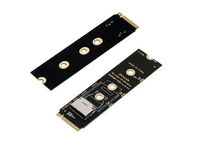Alt view image 7 of 7 - Vszerda 2280 PCI-E4.0 M.2 M-Key Male to Oculink SFF-8612 SFF-8611 Host Horizontal Adapter for NVME U.2 SSD eGPU External Graphics Card Dock