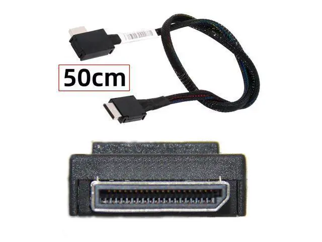 Alt view image 2 of 7 - Vszerda OcuLink PCIe 4.0 PCI-Express SFF-8611 4i to SFF-8611 Data Active Cable Left Angled 90 Degree Connector for eGPU SSD External Graphics Card 50cm