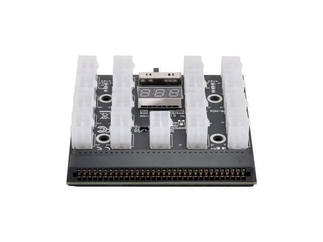 Alt view image 2 of 7 - Vszerda 1200W Server PSU Power Supply Breakout Board Adapter with 17 Ports ATX 6 Pin for DPS-800GB 1200FB 1200QB