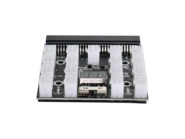 Alt view image 4 of 7 - Vszerda 1200W Server PSU Power Supply Breakout Board Adapter with 17 Ports ATX 6 Pin for DPS-800GB 1200FB 1200QB