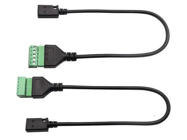 Alt view image 6 of 7 - Vszerda Mini USB Screw Terminal Block Connector Cable Mini USB 2.0 Female Plug to 5 Pin/Way Female Bolt Screw with Shield terminals Pluggable Type Adapter Converter Cable30CM/2Pack(Female)
