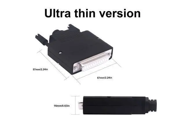 Alt view image 3 of 7 - Vszerda DB25 Female Solderless Connector Breakout Board RS232 D-SUB 25 Pin Serial Adapter Terminal Block with Case (Female)