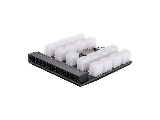 Alt view image 7 of 7 - Vszerda 1200W Server PSU Power Supply Breakout Board Adapter with 17 Ports ATX 6 Pin for DPS-800GB 1200FB 1200QB