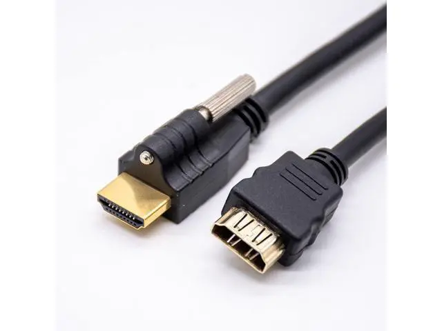 Alt view image 3 of 3 - Vszerda HDMI Adapter Cables Male to Female Straight with Screws 1M