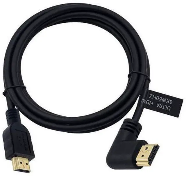 Main image of Vszerda 8K HDMI 2.1 Cable 6ft /1.8m, 90 Degree Left Angle HDMI Male to Male Cord, Ultra High Speed 8K@60Hz Resolution &48Gbps Bandwith Compatible for 3D HDRTV/Xbox /PS4 /PS5(M/M Left)