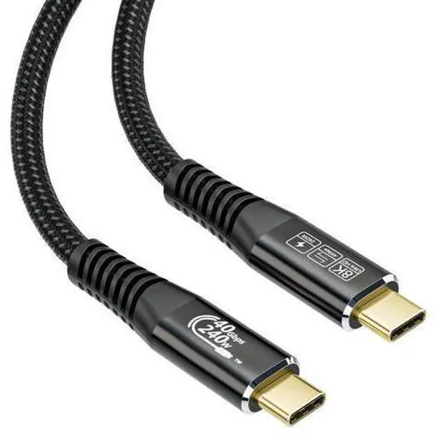 Main image of Vszerda USB c Video Cable, 3.3 ft - 240W Charging, 40Gbps Data & Video Transfer, Supports 8K Resolution, Compatible with Thunderbolt 4/3 MacBook Pro, Docking Stations, USB 4 & 3.2 Gen 2 Devices