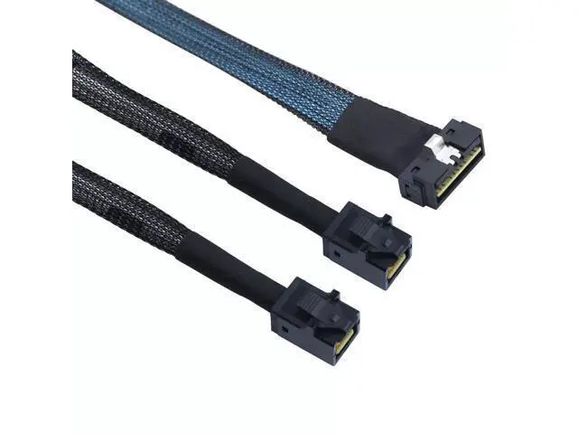 Alt view image 5 of 6 - Vszerda SAS4.0 LP Low Profile SFF-8654 8i 74P to SFF-8643 8I 36P Server Adapter Cable 50CM