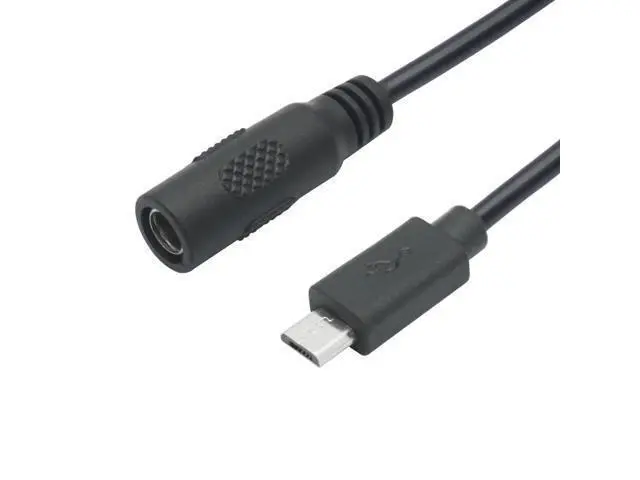 Alt view image 2 of 6 - Vszerda 4Pcs DC 5.5mm x 2.1mm to Micro USB Power Cord, 6inch, DC 5521 Female to Micro USB Male Plug, 5V 3A Power Charging Extension Cable, for LED Desk Lamp, Small Fan Etc