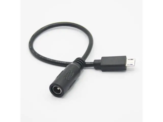 Alt view image 4 of 6 - Vszerda 4Pcs DC 5.5mm x 2.1mm to Micro USB Power Cord, 6inch, DC 5521 Female to Micro USB Male Plug, 5V 3A Power Charging Extension Cable, for LED Desk Lamp, Small Fan Etc