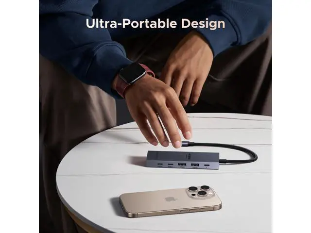 Alt view image 6 of 7 - UGREEN Revodok Pro USB-C Hub 6 in 1 10Gbps 4K 60Hz HDMI, 100W Power Delivery for MacBook Pro/Air, iPad Pro, Thinkpad Rog Ally and More.