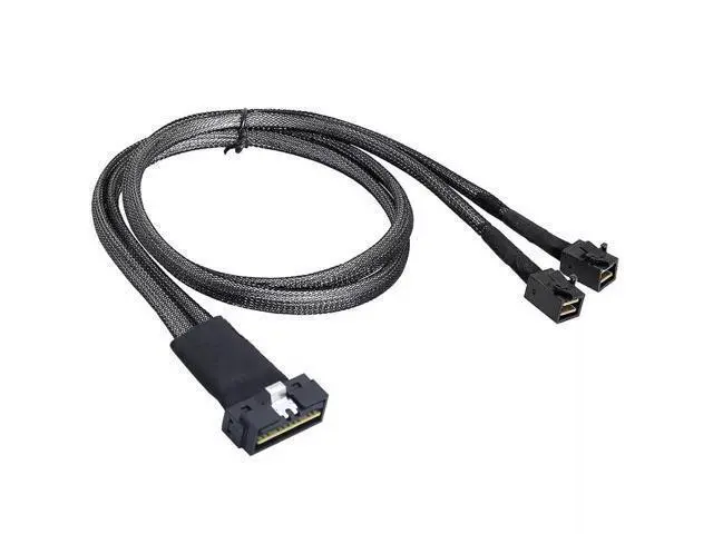 Alt view image 5 of 6 - Vszerda SAS4.0 LP Low Profile SFF-8654 8i 74P to SFF-8643 8I 36P Server Adapter Cable 80CM