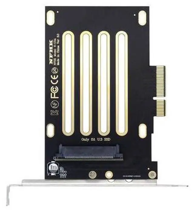 Main image of Vszerda PCI-E 4.0 x4 Lane PCI Express Host to U.3 U3 Kit SFF-8639 SSD Adapter for Motherboard Compatible with PM1735 NVMe PCIe SSD