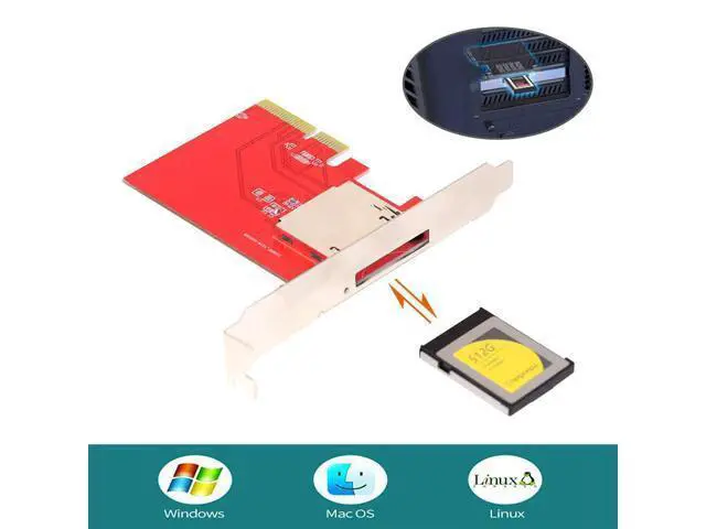 Alt view image 5 of 7 - Vszerda PCI-E 4.0 PCIE 4X Host to CF Express Extension Card Socket Adapter for CFE Type-B Support R5 Z6 Z7 Memory Card