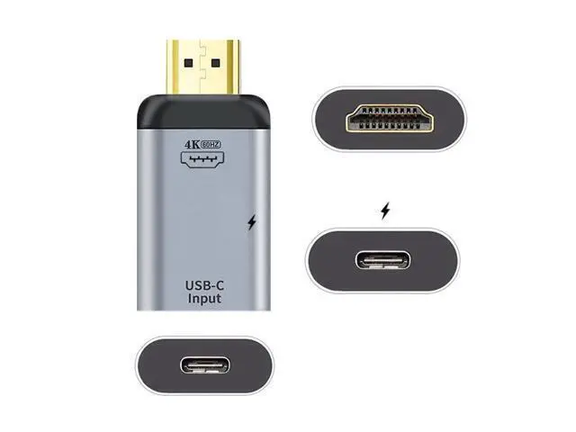 Alt view image 2 of 7 - Vszerda USB-C Type C Female Source to HDMI Sink HDTV & PD Power Adapter 4K 60hz 1080p for Phone & Laptop