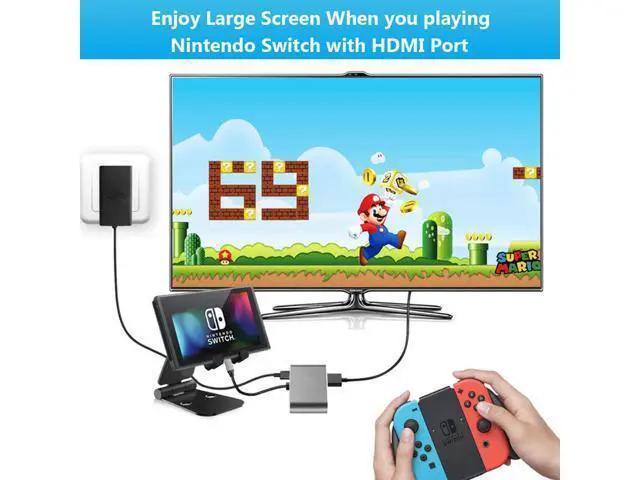 Alt view image 6 of 6 - Vszerda USB C to Dual HDMI Adapter, USB-C Hub Multiport Adapter with 4K USB 3.0 PD 100W, Support 2 HDMI Splitter Display for MacBook, iPhone 16/15, Laptop, Google Phone, Samsung Galaxy