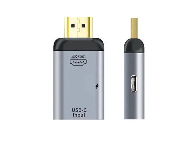 Alt view image 3 of 7 - Vszerda USB-C Type C Female Source to HDMI Sink HDTV & PD Power Adapter 4K 60hz 1080p for Phone & Laptop