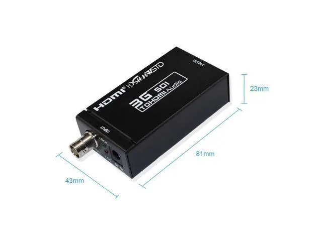 Alt view image 6 of 7 - Vszerda SDI to HDMI Adapter Video Converter Mini 3G HD 720p/1080p Sdi Hdmi Adapter for HD-SDI and 3G-SDI Signals