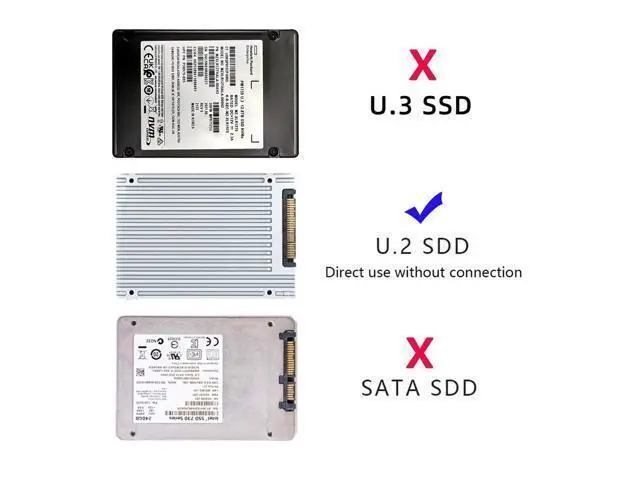 Alt view image 4 of 7 - Vszerda PCI-E 4.0 x4 Lane PCI Express Host to U.2 U2 Kit SFF-8639 SSD Adapter for Motherboard Compatible with NVMe PCIe SSD750