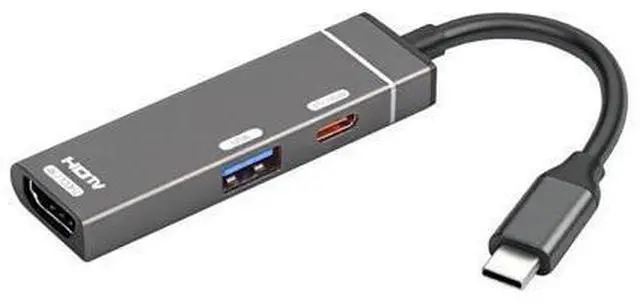 Main image of Vszerda USB-C Type-C to HDMI Multiport Adapter 4K@120hz USB 3.0 OTG Converter HDTV with Female PD 100W Power Port
