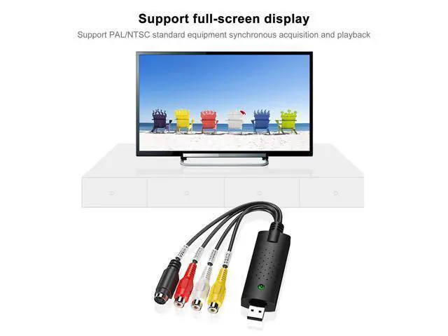 Alt view image 4 of 7 - Vszerda USB 2.0 Capture Card AV/ Composite and SVideo Audio Video Capture Card Adapter Video Collection Card for XP/Vista/7/8/10/Linux Operating System