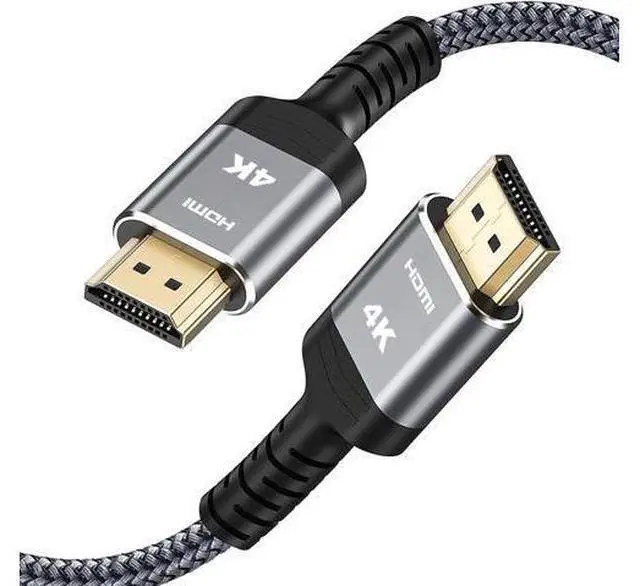 Main image of Vszerda HDMI Cable 10 FT 4K@60Hz HDR Braided HDMI 2.0 Cord, High Speed with Ethernet/ARC, Ultra HD, 2K, 1080P, 3D, HDCP 2.2, Compatible for PS-5/4/ 3/ HDTV/Monitor/Projector/Streaming Media
