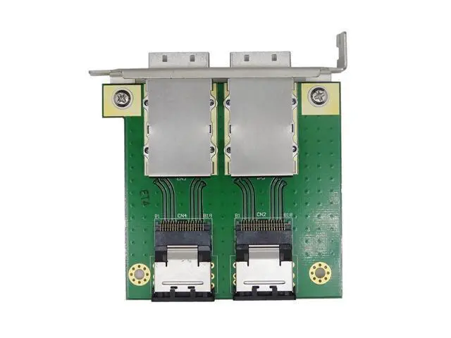 Alt view image 6 of 7 - Vszerda Dual Ports Mini SAS SFF-8088 to SAS 36Pin SFF-8087 PCBA Female Adapter with PCI Bracket