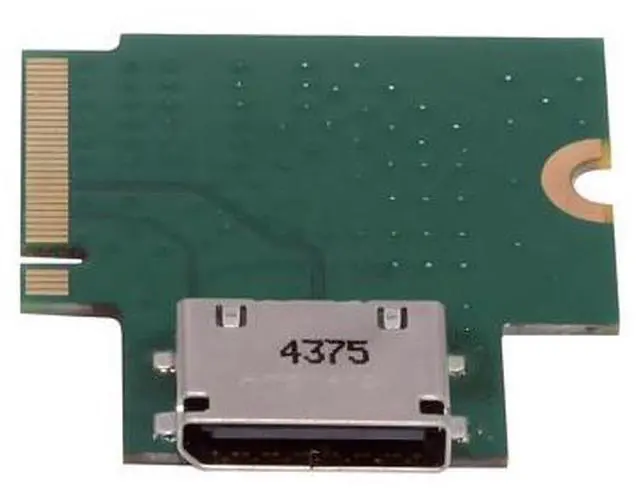 Main image of Vszerda 2230 PCI-E4.0 M.2 M-Key Male to Oculink SFF-8612 SFF-8611 Host Angled Type 90 Degree Adapter for NVME U.2 SSD eGPU External Graphics Card