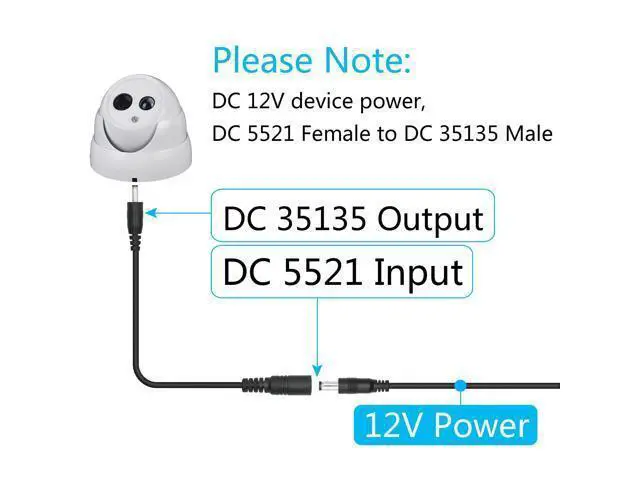 Alt view image 3 of 6 - Short 12V DC Power Cord 6inch, DC 5.5mm x 2.1mm Female to DC 3.5mm x 1.35mm Male Plug Power Charging Cable Extension Cord, for Router, Speaker, Digital Camera etc Other DC 35135 Port Equipment(4Pcs)