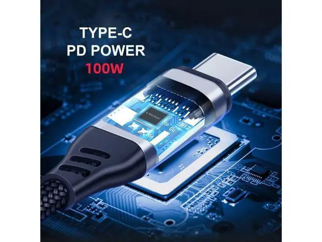 Alt view image 7 of 7 - Vszerda Type C USB3.1 USB-C to HDMI 4K Dual USB 3.0 HUB Converter HDTV Multiport Adapter 60hz with Female 100W PD Power Port