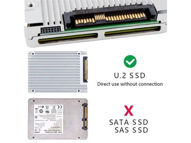 Alt view image 2 of 7 - Vszerda U.2 U2 SFF-8639 NVME PCIe 4.0 SSD Adapter Male to Female Extension 68pin PCI Express PCBA