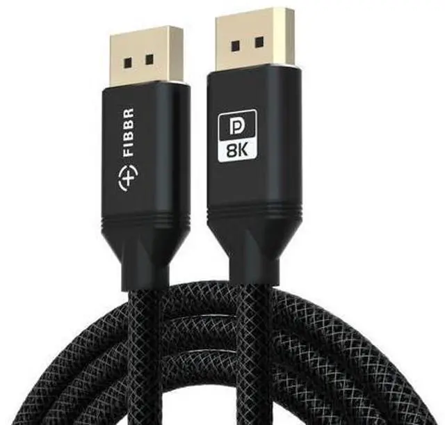 Main image of FIBBR Certified DisplayPort 1.4 Cable 6.6ft/2M, SuperSpeed DP 1.4 Cable 32.4Gbps Video DisplayPort Support 8K@60Hz, 4K@165Hz,2K@240Hz, HDR, HDCP2.2, ARC DP to DP for Gaming Monitor