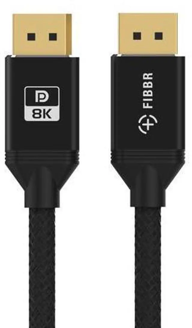 Alt view image 4 of 7 - FIBBR Certified DisplayPort 1.4 Cable 6.6ft/2M, SuperSpeed DP 1.4 Cable 32.4Gbps Video DisplayPort Support 8K@60Hz, 4K@165Hz,2K@240Hz, HDR, HDCP2.2, ARC DP to DP for Gaming Monitor