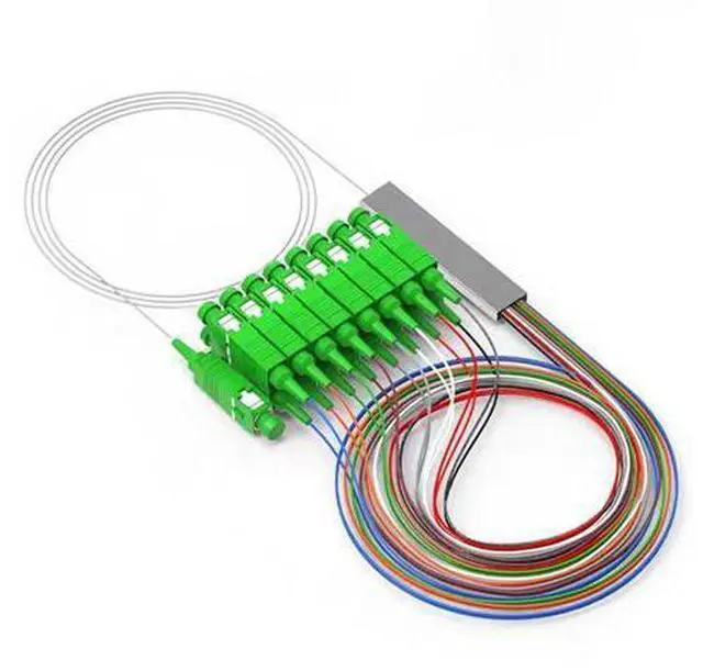 Main image of Vszerda PLC Fiber Optical Splitter 1X16, 0.9mm G657A1 Singlemode SC 1X16 Fiber Optical Splitter for Home Wiring, Engineering Project, Fiber LAN, 1M/3.3ft