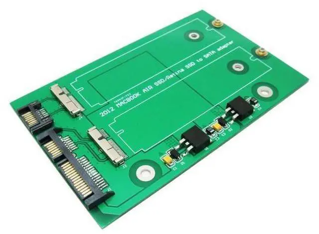 Alt view image 2 of 6 - Vszerda Dual 26-Pin to SATA Adapter Card for SSD from 2012 MacBook PRO Retina A1398 A1425 MC975 MC976 MD976 or Air MD224 MD223 MD231 MD232