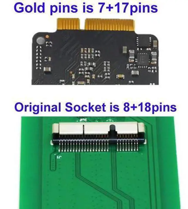 Alt view image 2 of 4 - Vszerda 24-Pin to 2.5 Inch SATA Card,Compatible with 2012-Early 2013 Year MacBook PRO Retina SSD,Fit in Mac mini