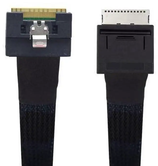 Main image of Vszerda Oculink SFF-8611 8i PCIe PCI-Express to SFF-8654 8i 8X Extension Cord Slimline Data Active Cable for SSD(1.6FT)