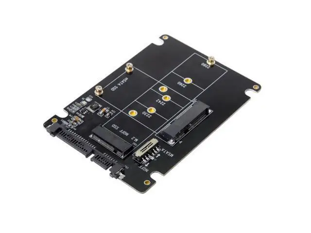 Alt view image 7 of 7 - Vszerda Combo M.2 NGFF B-Key & mSATA SSD to SATA 3.0 Adapter Converter Case Enclosure with Switch