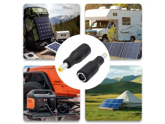 Alt view image 7 of 7 - Vszerda DC 5.5mm x 2.1mm to 7.9mm x 0.9mm Power Plug Connector DC7909 Female to DC5521 Male Converter Adapter for Solar Panels Portable Power Station RV Car Rechargeable Battery-4Pcs