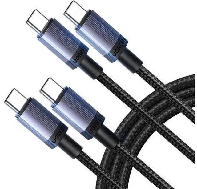 Main image of UGREEN 2-Pack 240W USB C to USB C Cable, Fast Charging USB C Cable for iPhone 17 Pro Max/16/15, Galaxy S25/S24/S23, Pixel 10/9/8, MacBook Pro/Air, ThinkBook, XPS, iPad Pro/Air, Steam Deck, 6.6FT