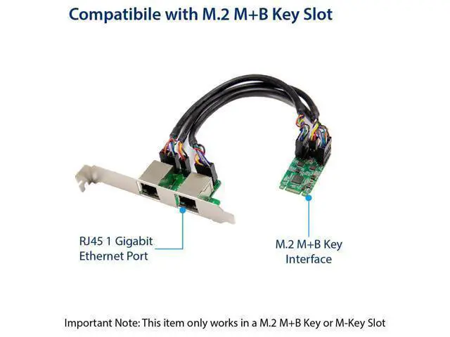 Alt view image 6 of 6 - Vszerda M.2 (B & M-Key) PCIe Interface Single Port Gigabit Ethernet Modules NIC RealTek RTL8111H Chipset
