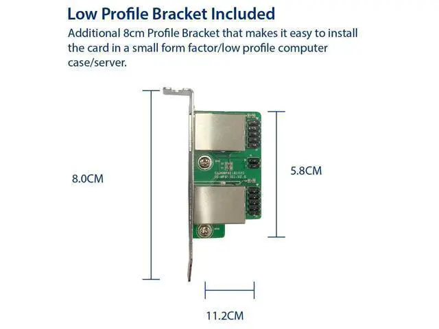 Alt view image 5 of 6 - Vszerda M.2 (B & M-Key) PCIe Interface Single Port Gigabit Ethernet Modules NIC RealTek RTL8111H Chipset
