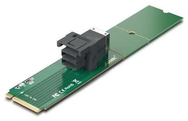 Main image of Vszerda M.2 (M Key) to SFF-8643 Adapter for PCIe 3.0 x4 Interface Conversion, Enabling High-Speed NVMe SSD Connectivity in U.2 Storage Systems