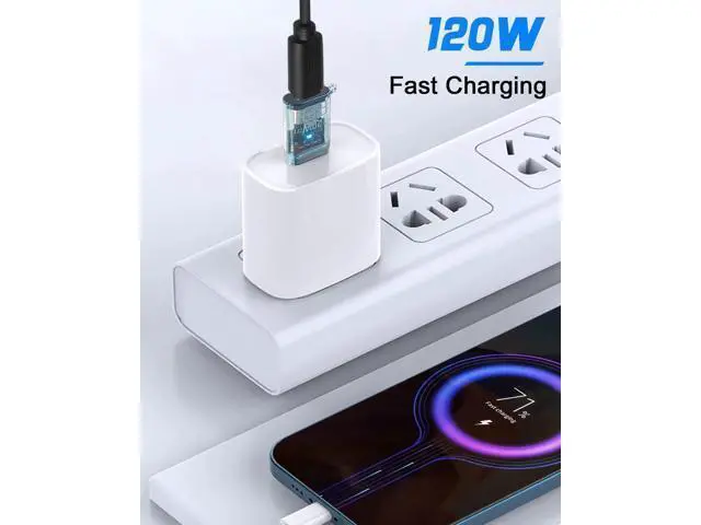 Alt view image 3 of 7 - Vszerda 10Gbps USB C Female to USB Male Adapter 4-Pack,120W Type C to USB A Charger Cable OTG Adapter Compatible for iPhone 11 12 13 14 15 Pro Max, Galaxy Note 10 S20 Plus 20, Earphone, Blue