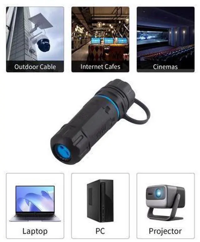 Alt view image 2 of 7 - Vszerda 10Gbps Waterproof USB C Connector, 2Port USB C Female to Female Panel Mount Waterproof Connector, 3.1 Type C Extender Passthough Bulkhead Outdoor Charging Data Socket, 1PCS