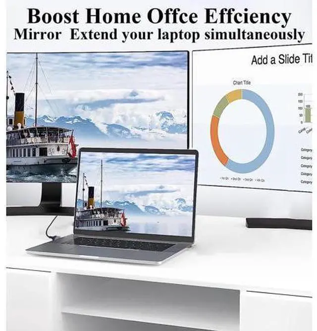Alt view image 5 of 7 - 2 in 1 MHL USB Type C 3.1 Male & USB 2.0 A Male to HDMI Male 4K@30Hz HDTV Mirroring Video Audio Output Charging Cable Compatible with Android, MacBook, iPad, Thunderbolt 3(2m/Black-USB C)