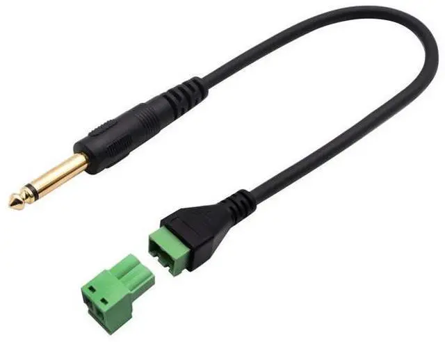 Alt view image 5 of 7 - Vszerda 6.35mm Screw Terminal Block Connector Cable 6.35mm 1/4 Inch Audio Mono Male to 2 Pin/Way Female Bolt Screw Shield terminals Pluggable Microphone Type Adapter Cable30CM/2Packs)(2-Pole/M)