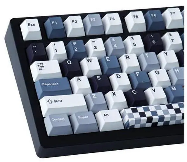Main image of Vszerda PBT Keycaps 134 Keys Mosaic Keycaps Cherry Profile Dye-Sublimation Custom Keycaps with 6.25U 7U Spacebar for Cherry Gateron MX Switches Mechanical Keyboard