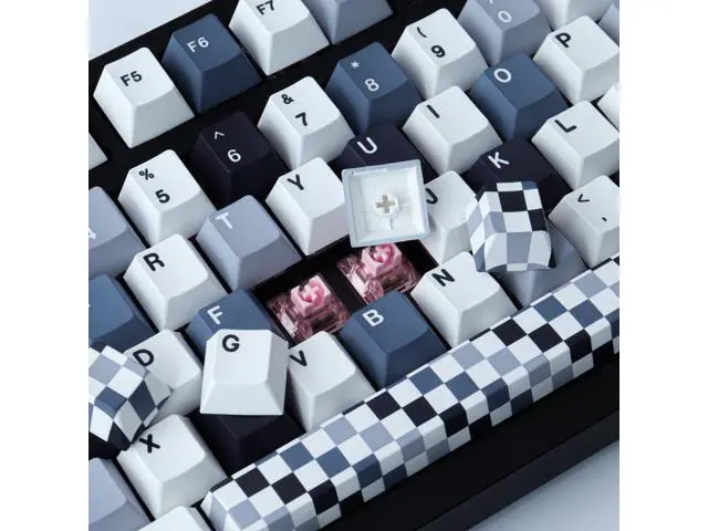 Alt view image 4 of 7 - Vszerda PBT Keycaps 134 Keys Mosaic Keycaps Cherry Profile Dye-Sublimation Custom Keycaps with 6.25U 7U Spacebar for Cherry Gateron MX Switches Mechanical Keyboard
