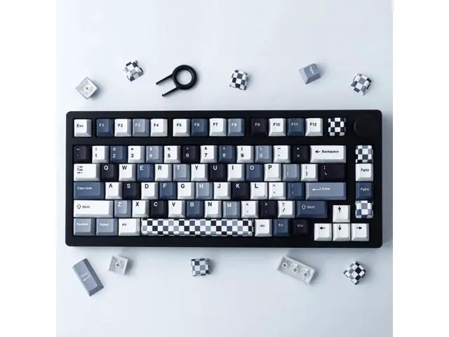Alt view image 5 of 7 - Vszerda PBT Keycaps 134 Keys Mosaic Keycaps Cherry Profile Dye-Sublimation Custom Keycaps with 6.25U 7U Spacebar for Cherry Gateron MX Switches Mechanical Keyboard