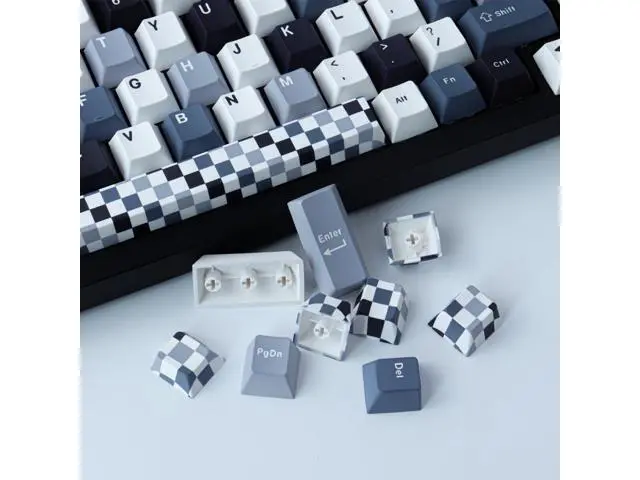 Alt view image 6 of 7 - Vszerda PBT Keycaps 134 Keys Mosaic Keycaps Cherry Profile Dye-Sublimation Custom Keycaps with 6.25U 7U Spacebar for Cherry Gateron MX Switches Mechanical Keyboard